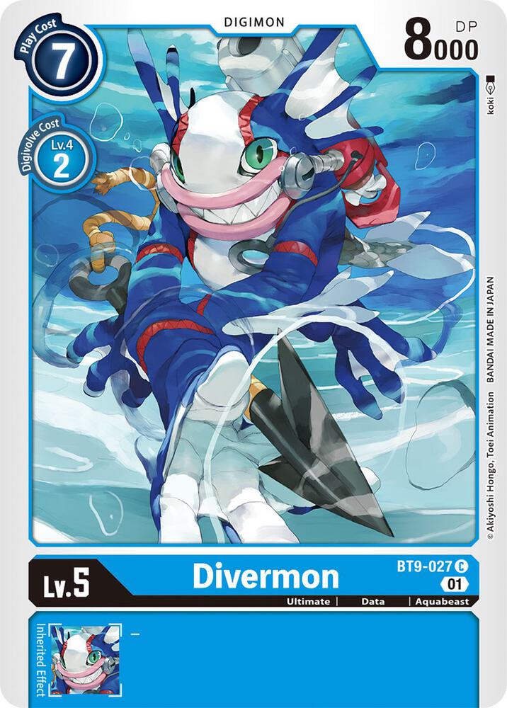 Divermon - X Record - Common - BT9-027 C