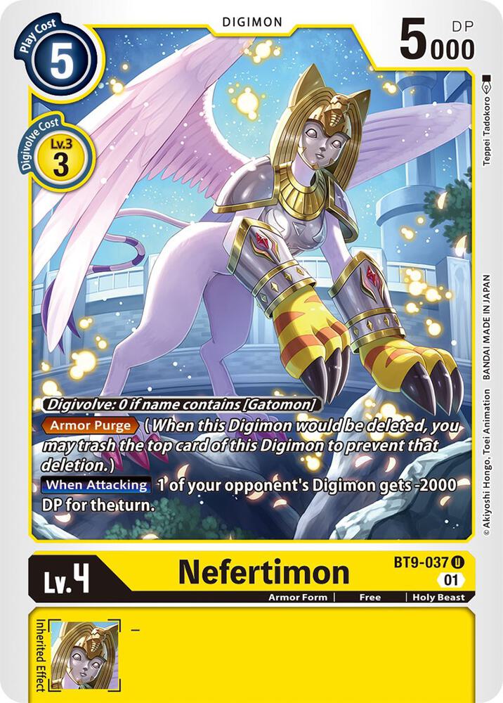 Nefertimon - X Record - Uncommon - BT9-037 U