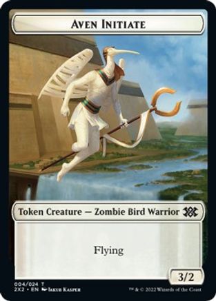 Drake // Aven Initiate Double-sided Token - Double Masters 2022 - T -