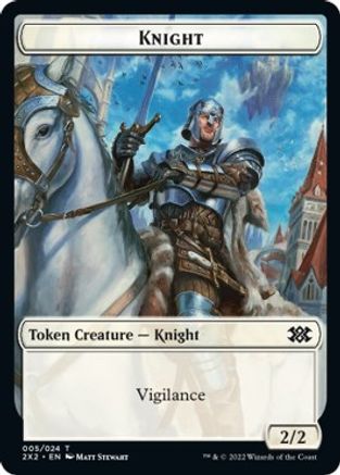 Spider // Knight Double-sided Token - Double Masters 2022 - T -