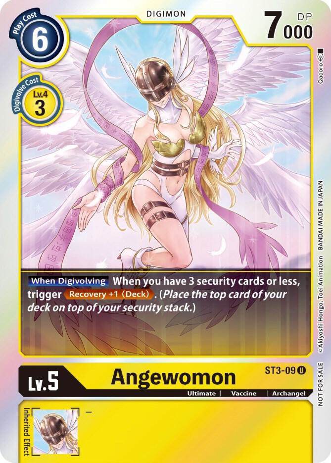 Angewomon (Official Tournament Pack Vol. 6) - Starter Deck 03: Heaven's Yellow - Uncommon - ST3-09 U