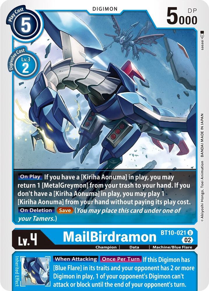 MailBirdramon - Xros Encounter - Uncommon - BT10-021 U