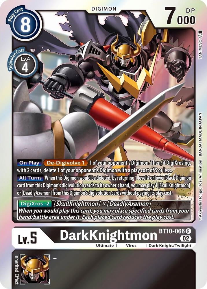 DarkKnightmon - Xros Encounter - Rare - BT10-066 R