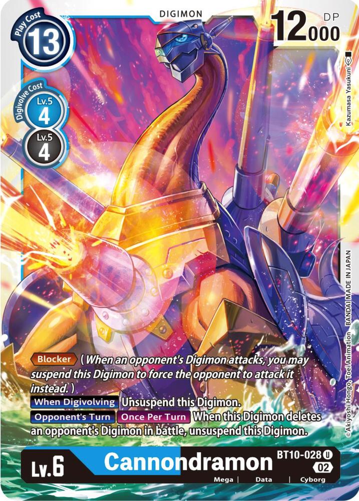 Cannondramon - Xros Encounter - Uncommon - BT10-028 U