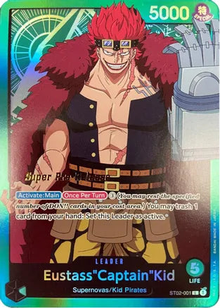 Eustass"Captain"Kid (001) - Super Pre-Release Starter Deck 2: Worst Generation - L - ST02-001