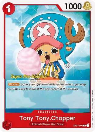 Tony Tony.Chopper - Super Pre-Release Starter Deck 1: Straw Hat Crew - C - ST01-006