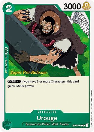 Urouge - Super Pre-Release Starter Deck 2: Worst Generation - C - ST02-003