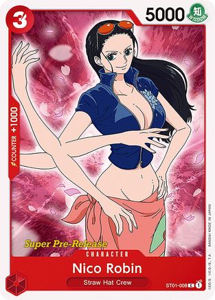 Nico Robin - Super Pre-Release Starter Deck 1: Straw Hat Crew - C - ST01-008