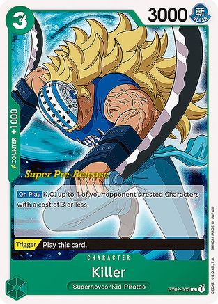 Killer - Super Pre-Release Starter Deck 2: Worst Generation - C - ST02-005