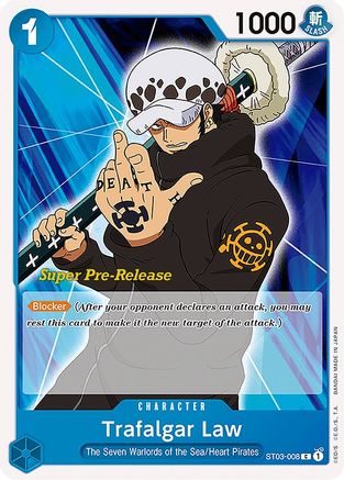 Trafalgar Law - Super Pre-Release Starter Deck 3: The Seven Warlords of the Sea - C - ST03-008