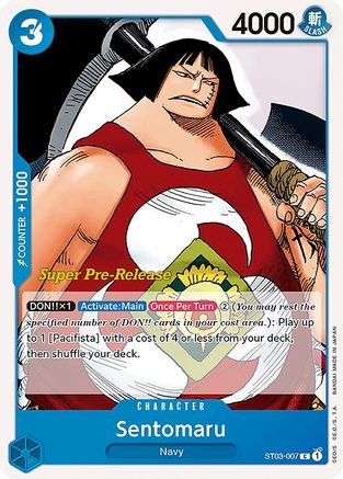 Sentomaru - Super Pre-Release Starter Deck 3: The Seven Warlords of the Sea - C - ST03-007
