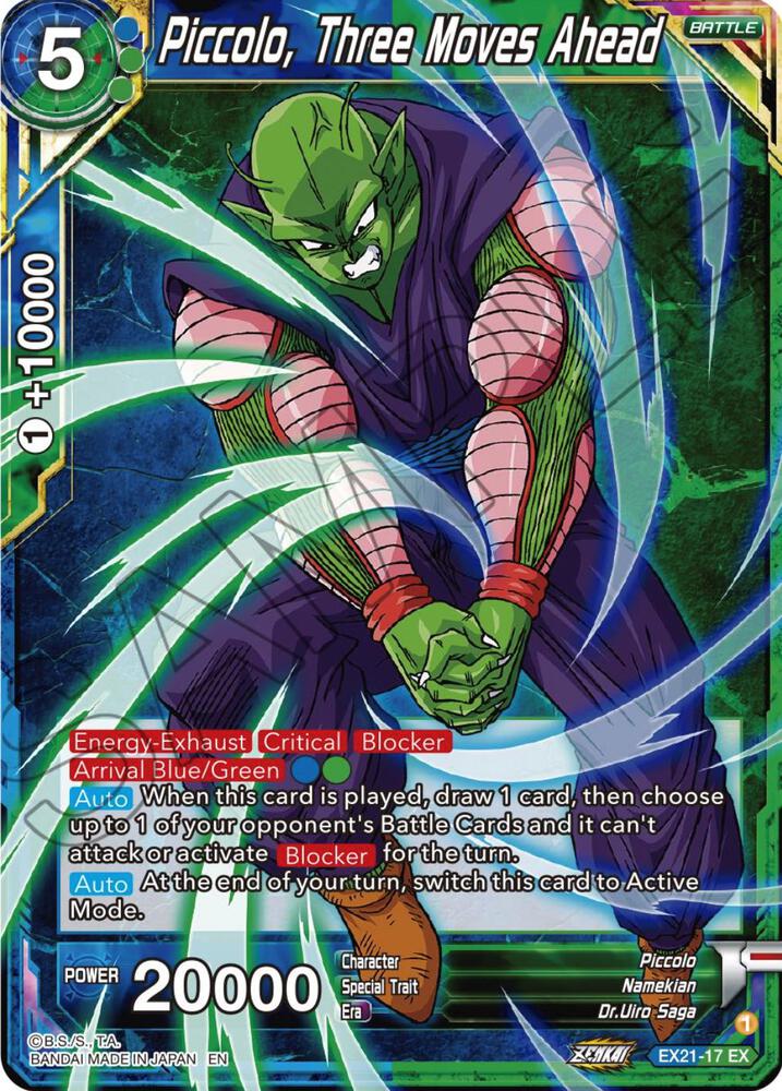 Piccolo, Three Moves Ahead - 5th Anniversary Set - Expansion Rare - EX21-17