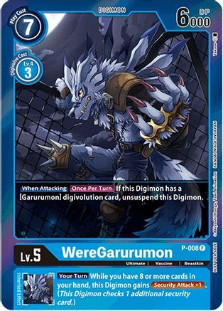 WereGarurumon (Gift Box 2022) - Digimon Promotion Cards - Promo - P-008 P