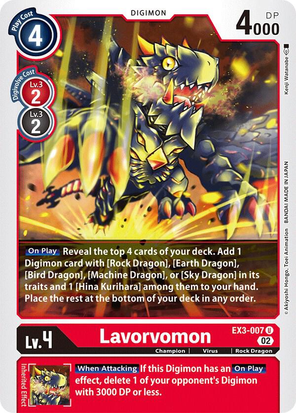 Lavorvomon - Draconic Roar - Uncommon - EX3-007 U