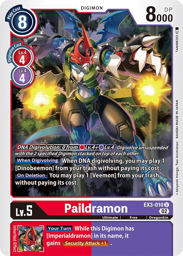 Paildramon - Draconic Roar - Uncommon - EX3-010 U