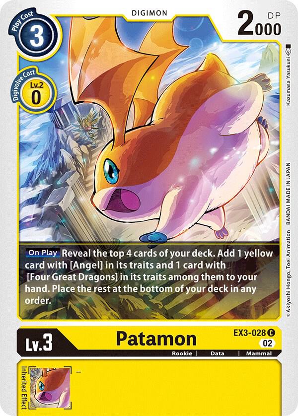Patamon - Draconic Roar - Common - EX3-028 C