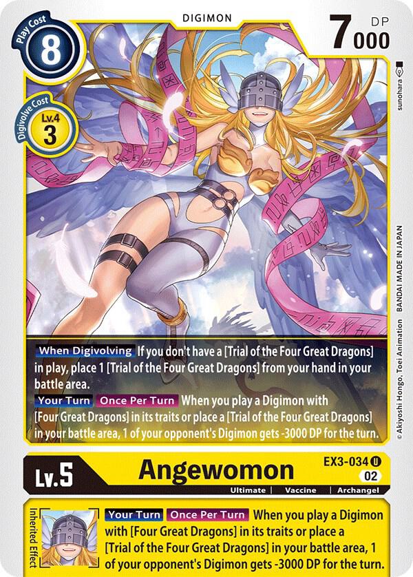 Angewomon - Draconic Roar - Uncommon - EX3-034 U