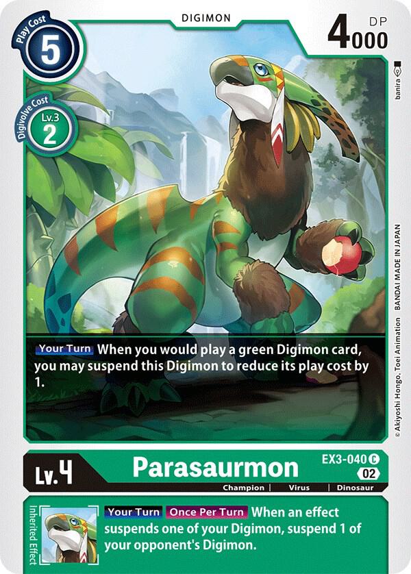 Parasaurmon - Draconic Roar - Common - EX3-040 C
