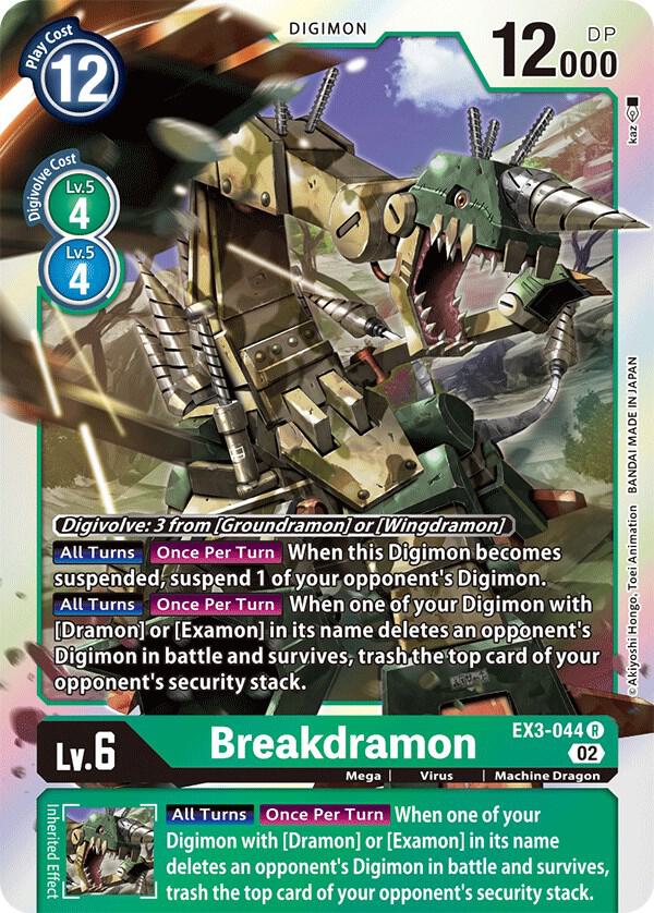 Breakdramon - Draconic Roar - Rare - EX3-044 R