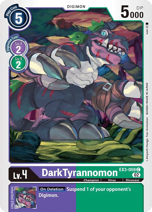 DarkTyrannomon - Draconic Roar - Common - EX3-059 C