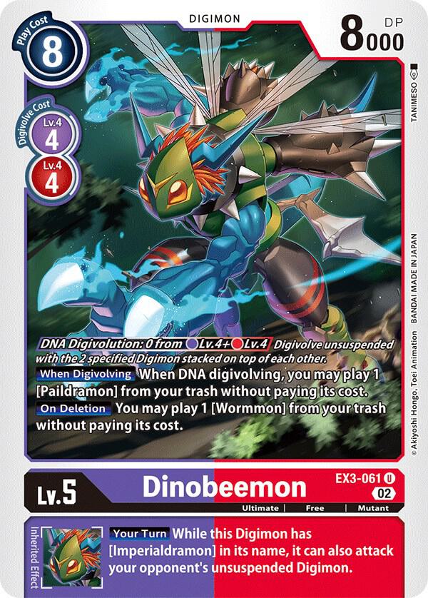 Dinobeemon - Draconic Roar - Uncommon - EX3-061 U