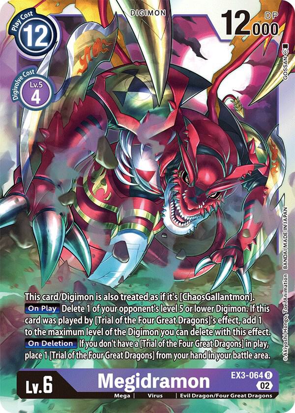 Megidramon - Draconic Roar - Rare - EX3-064 R
