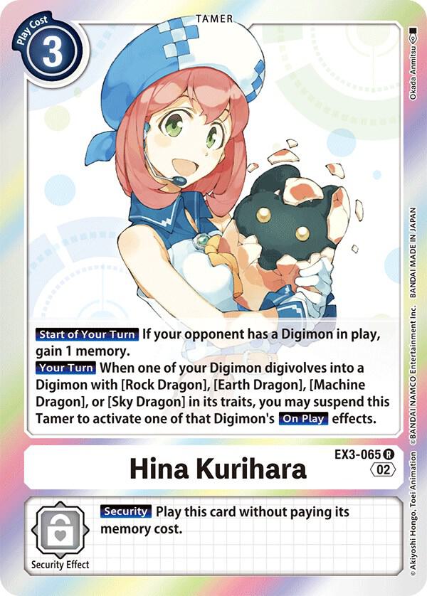 Hina Kurihara - Draconic Roar - Rare - EX3-065 R