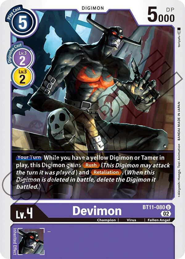 Devimon - Dimensional Phase - Uncommon - BT11-080 U