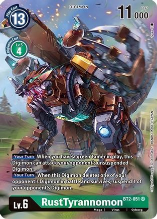 RustTyrannomon (Alternate Art) - Dimensional Phase - Super Rare - BT2-051 SR