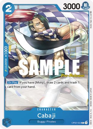 Cabaji - Paramount War Pre-Release Cards - C - OP02-052