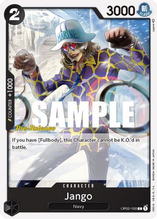 Jango - Paramount War Pre-Release Cards - C - OP02-100