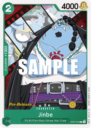 Jinbe - Paramount War Pre-Release Cards - C - OP02-033
