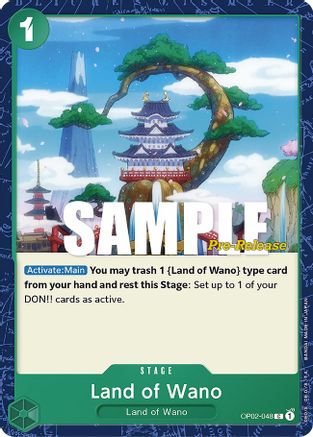 Land of Wano - Paramount War Pre-Release Cards - C - OP02-048