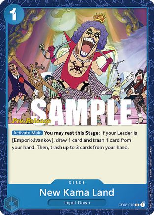 New Kama Land - Paramount War Pre-Release Cards - C - OP02-070