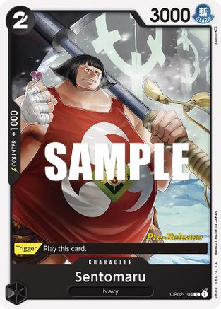Sentomaru - Paramount War Pre-Release Cards - C - OP02-104