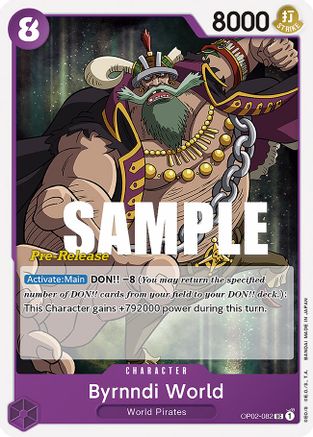 Byrnndi World - Paramount War Pre-Release Cards - UC - OP02-082