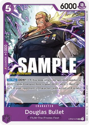 Douglas Bullet - Paramount War Pre-Release Cards - UC - OP02-079