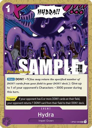 Hydra - Paramount War Pre-Release Cards - UC - OP02-090