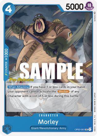 Morley - Paramount War Pre-Release Cards - UC - OP02-061