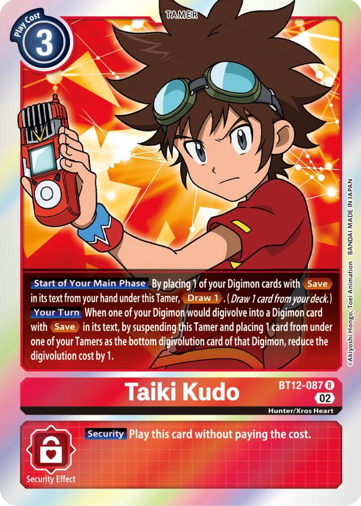 Taiki Kudo - Across Time - Rare - BT12-087 R