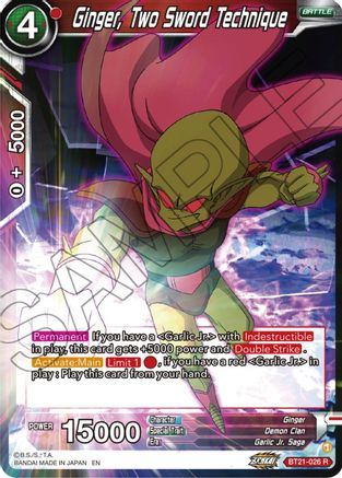 Ginger, Two Sword Technique - Wild Resurgence - Rare - BT21-026