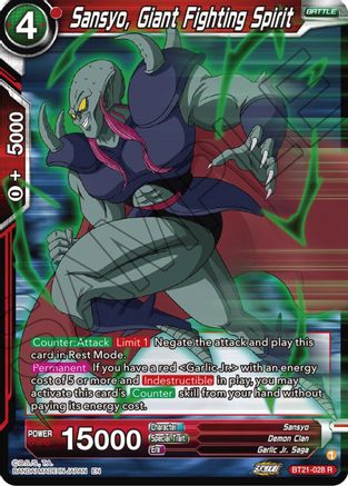 Sansyo, Giant Fighting Spirit - Wild Resurgence - Rare - BT21-028
