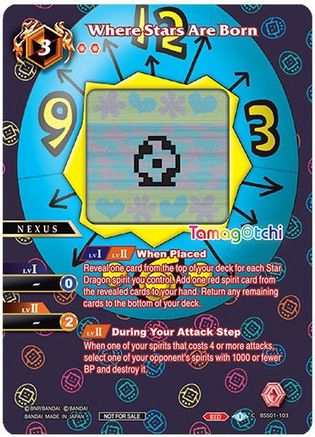 Where Stars Are Born (Tamagotchi) - Battle Spirits Saga Promo Cards - Promo - BSS01-103