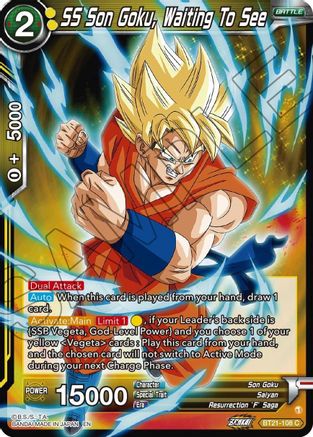 SS Son Goku, Waiting To See - Wild Resurgence - Common - BT21-108