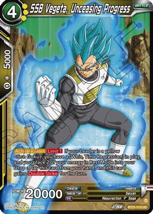 SSB Vegeta, Unceasing Progress - Wild Resurgence - Uncommon - BT21-112