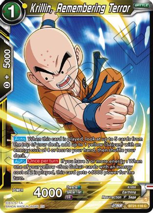 Krillin, Remembering Terror - Wild Resurgence - Common - BT21-116