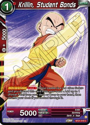 Krillin, Student Bonds - Wild Resurgence - Common - BT21-018