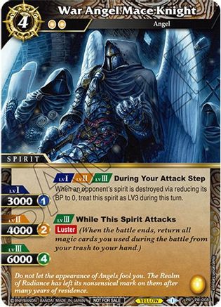 War Angel Mace Knight - Battle Spirits Saga Promo Cards - Promo - PR-008