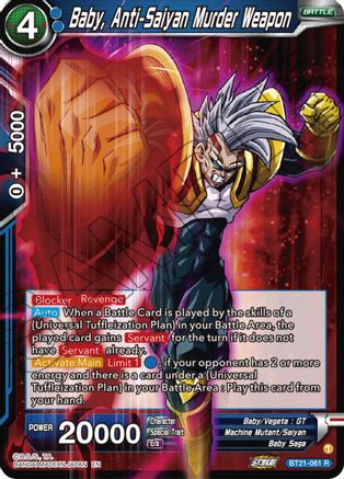 Baby, Anti-Saiyan Murder Weapon - Wild Resurgence - Rare - BT21-061