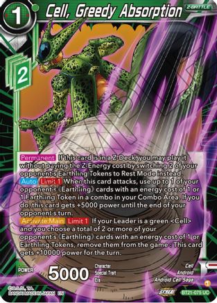 Cell, Greedy Absorption - Wild Resurgence - Uncommon - BT21-075